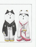 japanese cat couple